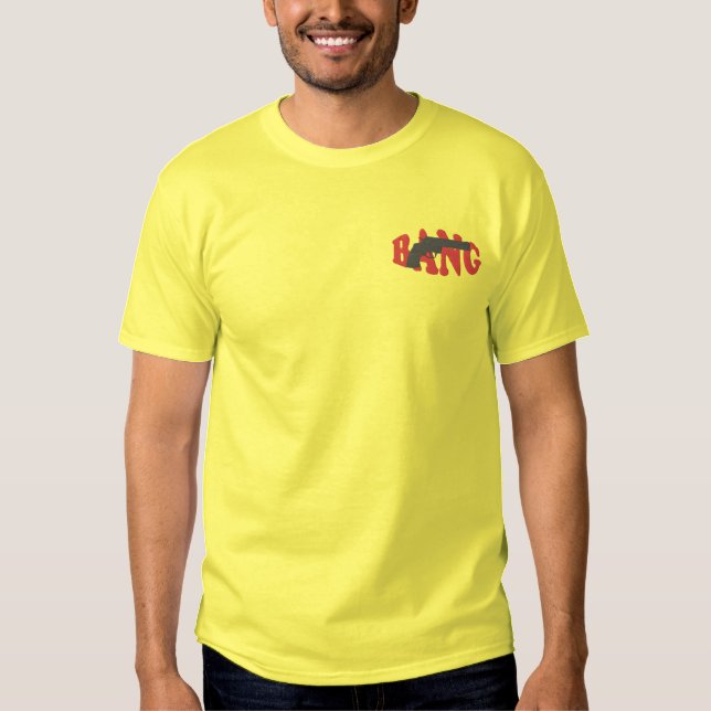 Knall gestickter T - Shirt (Vorderseite)