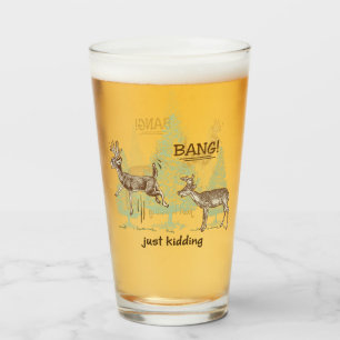Knall! Ich mach nur Schluss! Hübscher Jagdbier Glas