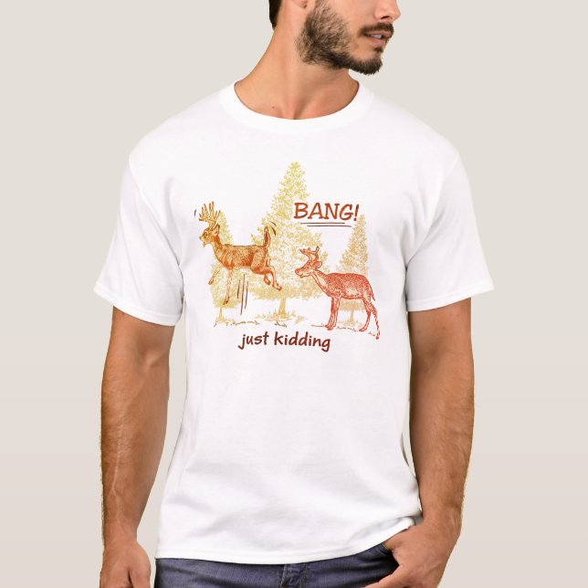 Knall! Ich mach nur Schluss! Sepia Funny Junting T T-Shirt (Vorderseite)