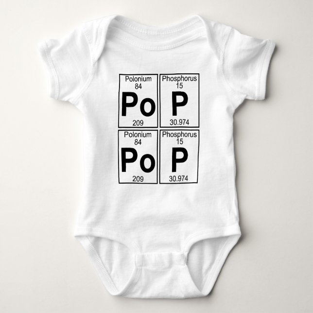 Knall-Knall (Pop-Pop) - voll Baby Strampler (Vorderseite)