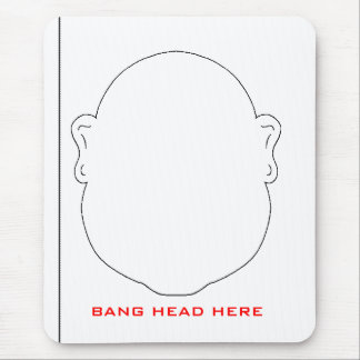 KNALL-KOPF HIER MOUSEPAD