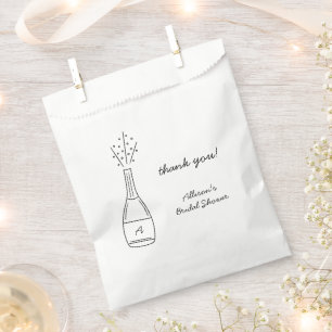 Knallende Champagnerflasche Brausebad für die Brau Geschenktütchen