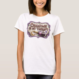 Knallfarben CHAMPAGNER IST MEINE THERAPIE T-Shirt