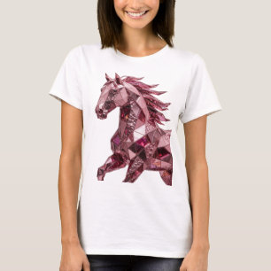 Knallrosa ABSTRACT ART Mode Druck T-Shirt