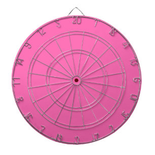 Knallrosa Dartscheibe