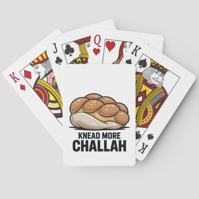 Knead more Challah Juden Backen Spielkarten (Rückseite)