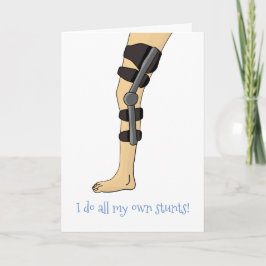 Knee Brace lustig Ich mache alle meine eigene Stun Karte