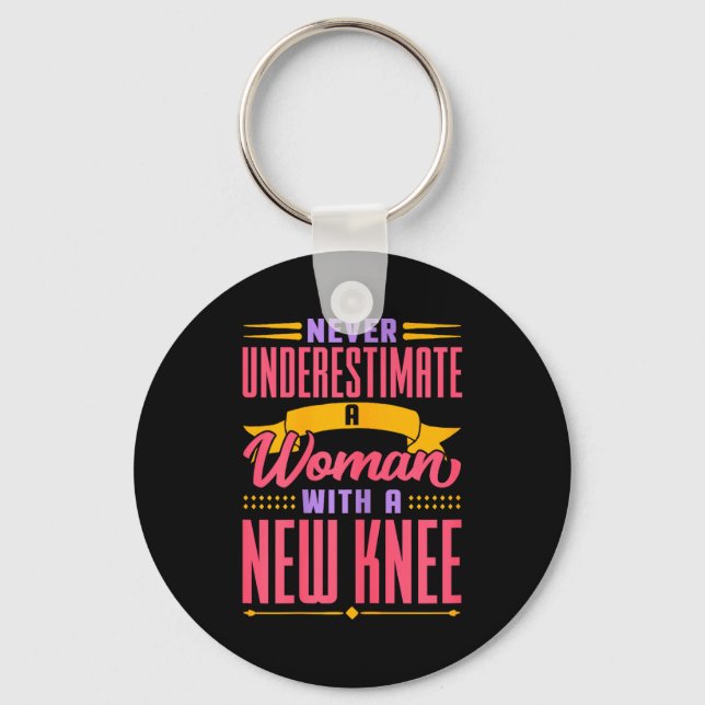 Knee Replacement For Women New Knee Surgery Recove Schlüsselanhänger (Vorderseite)