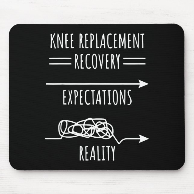 Knee Replacement Recovery Expectations Reality Sur Mousepad (Vorne)