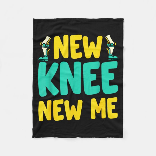 Knee Replacement Recovery New Knee New Me After Su Fleecedecke (Vorderseite)