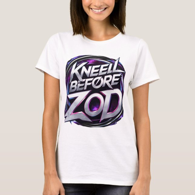 Kneel Before Zod - T-shirt de commande Bold (Devant)