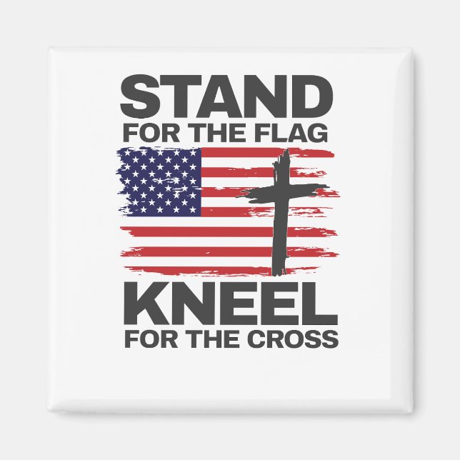 Kneel für das Kreuz Magnet (Vorne)