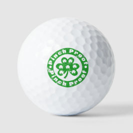 Kneif geschützt St. Patrick's Day Golfball