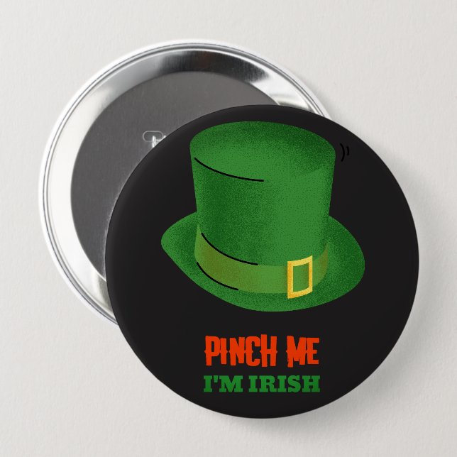 Kneif Mich, Ich Bin Irisch Knopf Button (Vorne & Hinten)