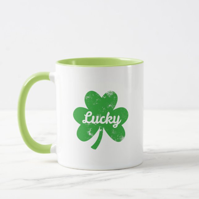 Kneifnachweis St. Patricks Tag Tasse (Links)