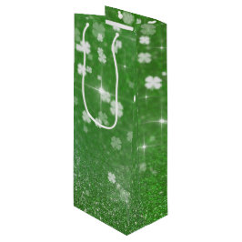 Kneipe Twinkle Glitzer Clover - Weinbeutel Geschenktüte Für Weinflaschen