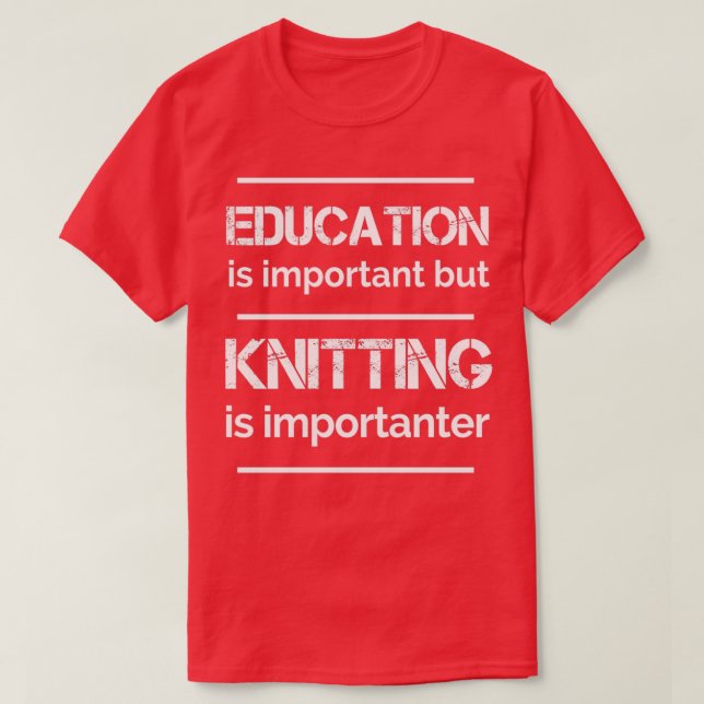 Knetgarn Knetknette Crochetknette Crocheting (3) T-Shirt (Design vorne)
