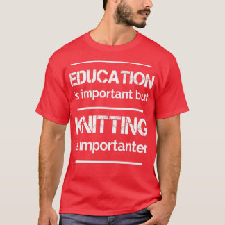 Knetgarn Knetknette Crochetknette Crocheting (3) T-Shirt
