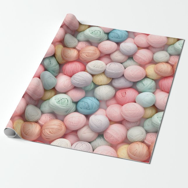 Knetpapier aus Garnen Crochet-Geschenkpapier Geschenkpapier (Ungerollt)