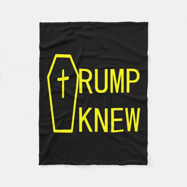 Knew Trump Lied Menschen starben 1 Fleecedecke (Vorderseite)