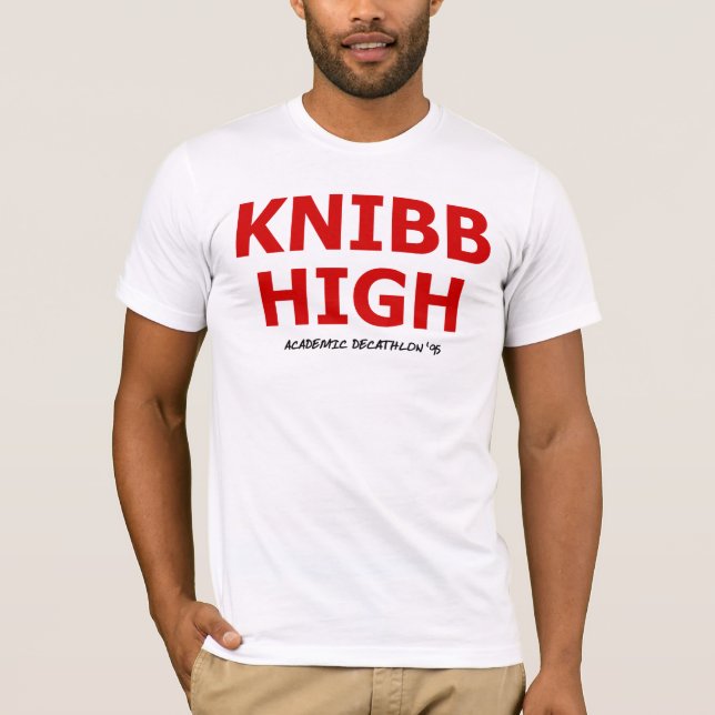 Knibb hoher akademischer Decathlon '95 T-Shirt (Vorderseite)