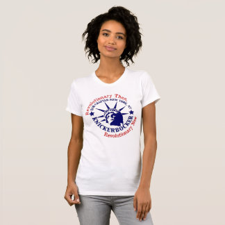 Knickerbocker blaues und weißes Logo T-Shirt