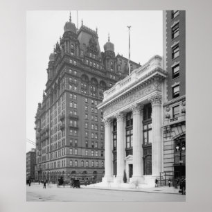 Knickerbocker Trust Gebäude & Waldorf Astoria Poster