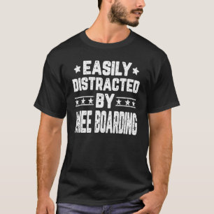 Knie Boarding Kneeboarder Kne leicht abgelenkt T-Shirt