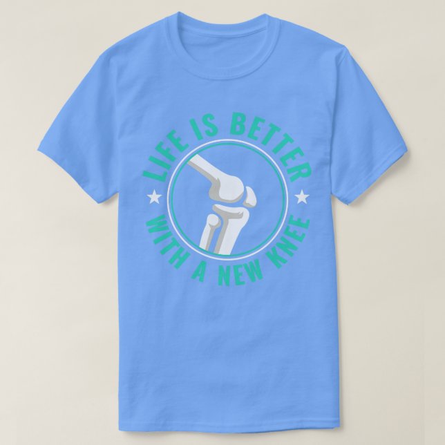Knie-Ersatz-Operation Neue Knie-Erholung T-Shirt (Design vorne)