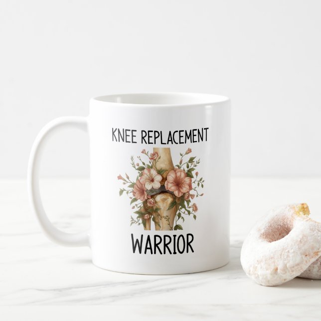 Knie-Ersatzkrieger Kaffeetasse (Mit Donut)