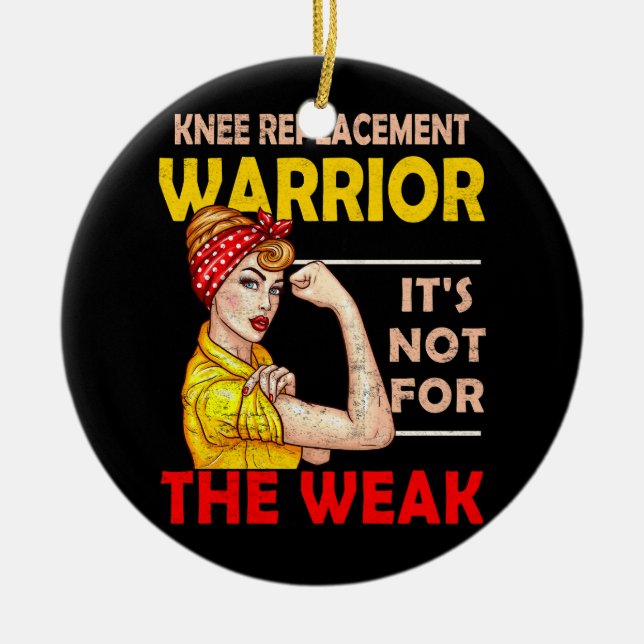 Knie-Ersatzkrieger nicht für die schwache Stro Keramik Ornament (Vorne)