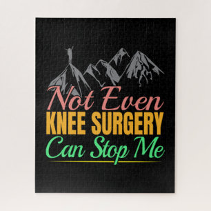 Knie-OP-Wanderzitat - Bergsteiger