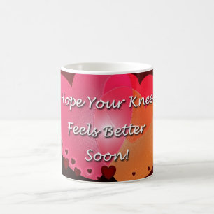 Knie-Operation erhalten wohle bald Herzen Kaffeetasse