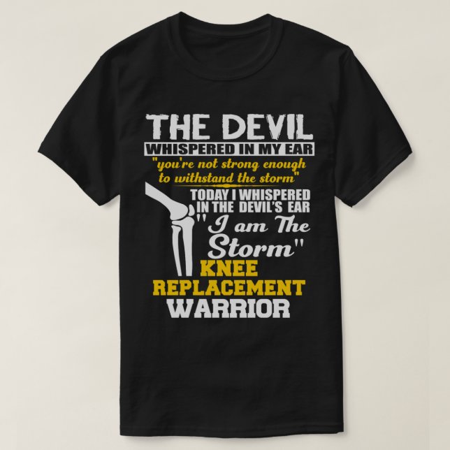 Knie-Operation-Shirt Ich bin Storm Knee-Ersatz T-Shirt (Design vorne)