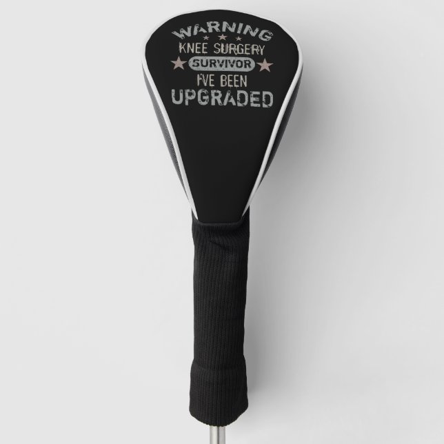 Knie-Operation-Spaß aktualisiert Golf Headcover (Vorderseite)