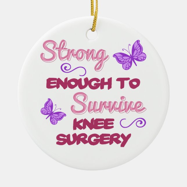 Knie Operation Strong Keramikornament (Vorne)