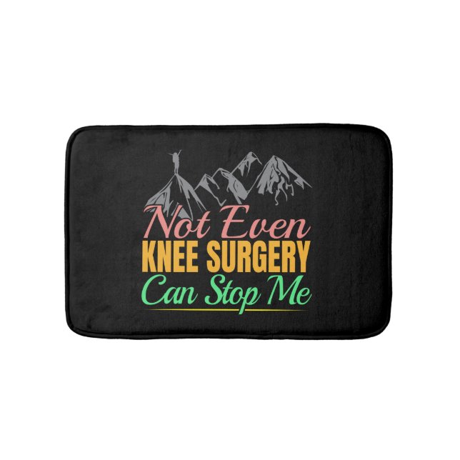 Knie-Operation-Wanderangebot - Bergsteigen Badematte (Vorderseite)