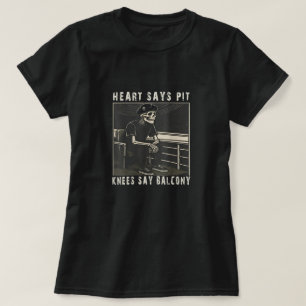 Knie sagen Nein Skelett T-Shirt