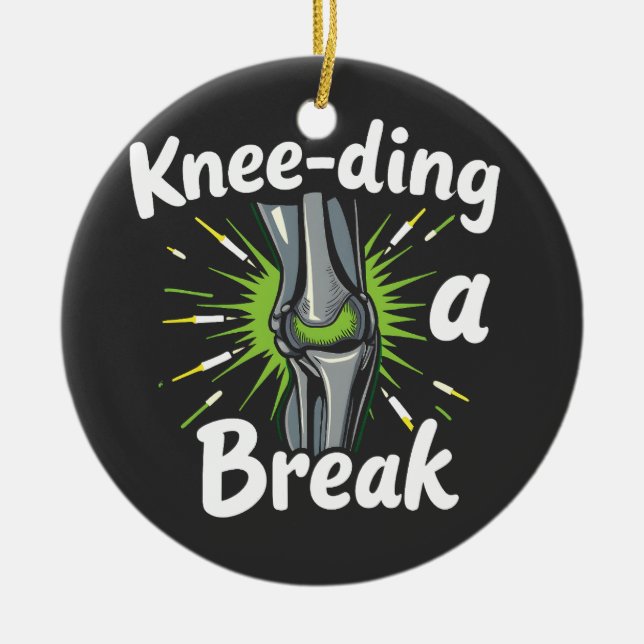 Kniebedeckung für eine knackige Knie-Replacement Keramik Ornament (Vorne)