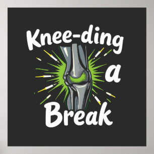 Kniebedeckung für eine knackige Knie-Replacement Poster