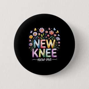Knieersatz-Erholung Chirurgie Lustiges Neues Knie Button