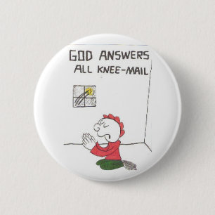 Kniepost = lustige Kirchen-Redewendungen Button