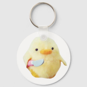 Knife Duck Plush Meme Schlüsselanhänger