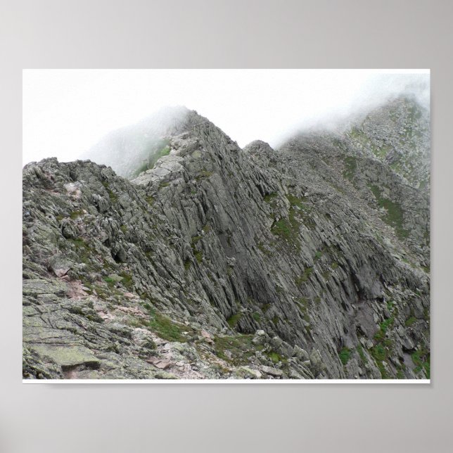 Knife Edge trail, Baxter Staat Park, Maine Poster (Vorne)