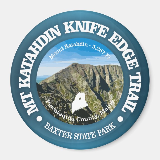 Knife Edge Trail (Katahdin) Magnet (Vorne)