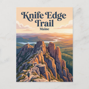 Knife Edge Trail, Katahdin Maine Postkarte