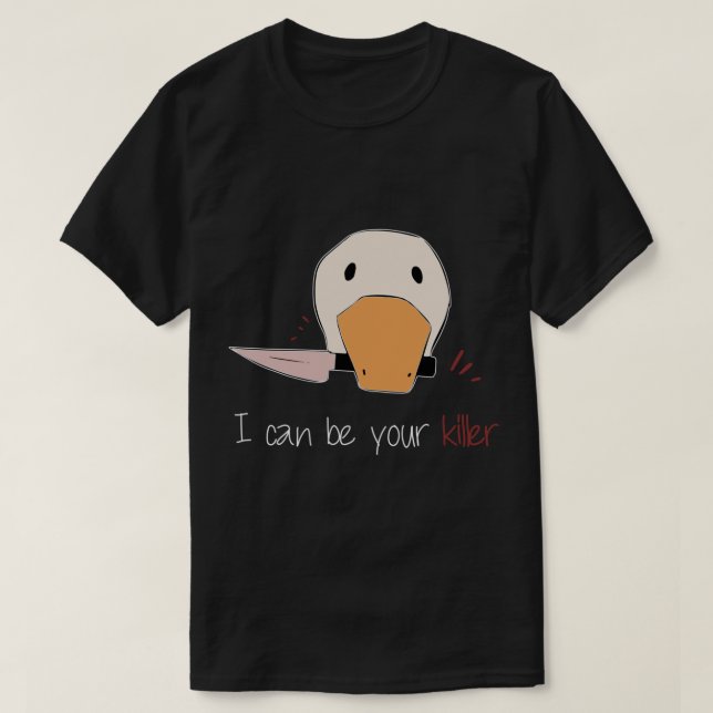 Knife Goose - Frieden war nie eine Option, Gänseha T-Shirt (Design vorne)