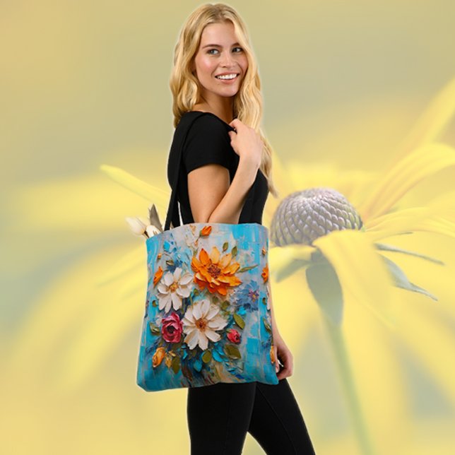 Knife Painted Bouquet Tasche (Von Creator hochgeladen)