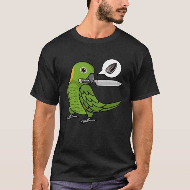 Knife Parrot Will Samen I gelben Nacken Amazon T-Shirt (Vorderseite)