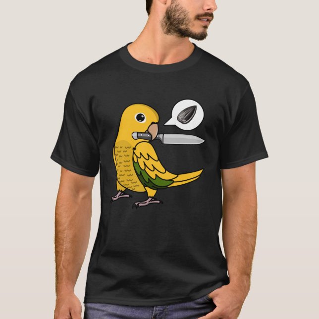 Knife Parrot Will Samen I Golden Conture T-Shirt (Vorderseite)
